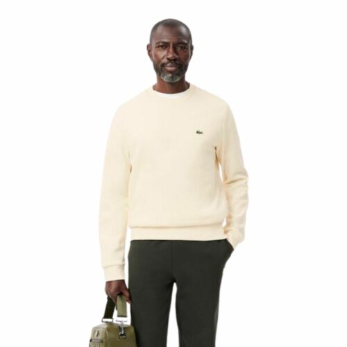 LACOSTE Sweatshirt col rond écru