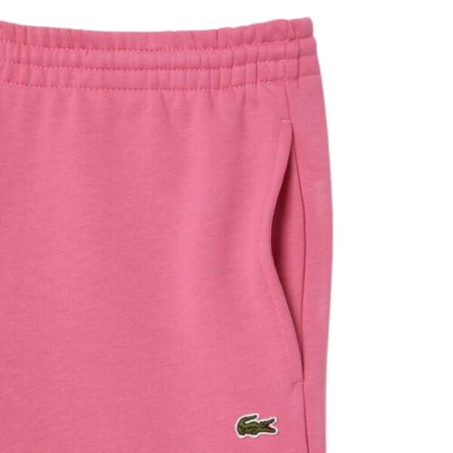 LACOSTE Pantalon coton bio fushia