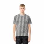 LACOSTE T-shirt coton monogramme gris