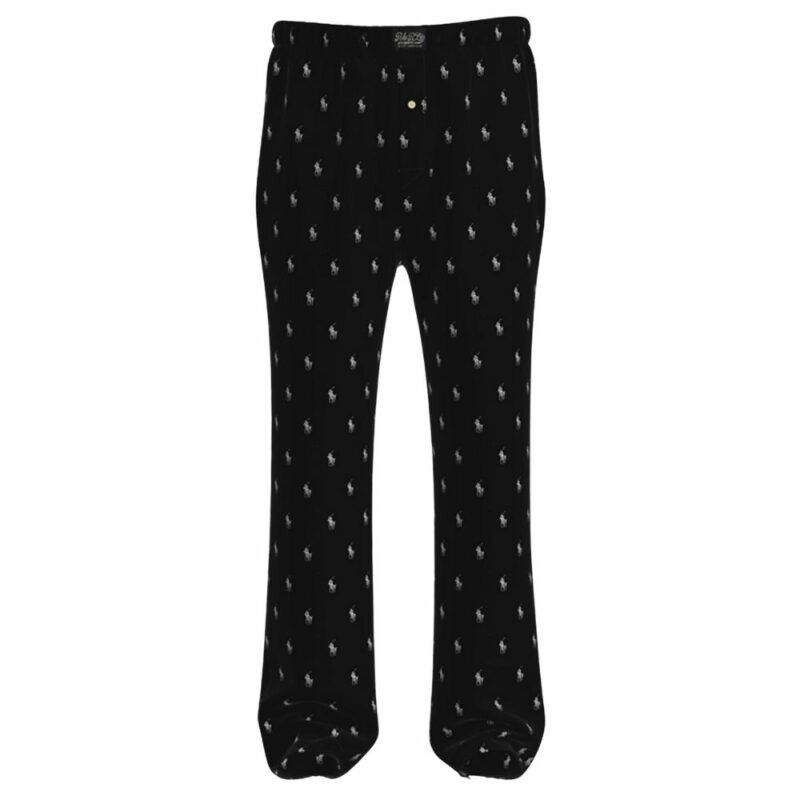 ralph lauren pantalon imprimé logo cheval black