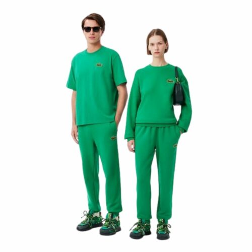 LACOSTE pantalon relaxed fit vert