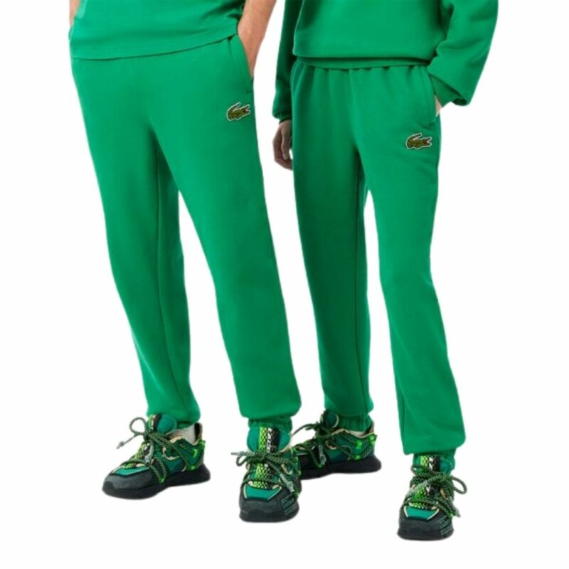 pantalon LACOSTE en coton loose fit vert chez sport aventure à Orange