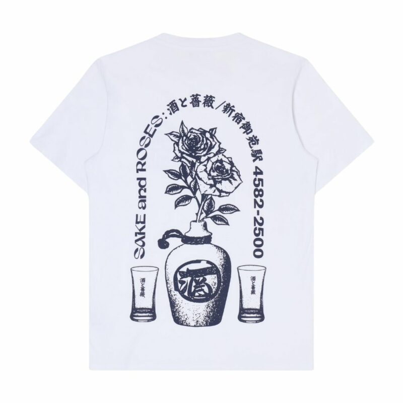 t-shirt edwin pour homme et femme Sake blanc