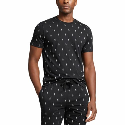 RALPH LAUREN Pantalon léger imprimé black