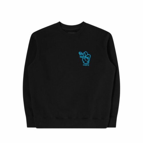 EDWIN Hope sweat black col rond