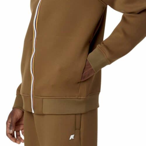 K-WAY Sweat zippé Rainer brown