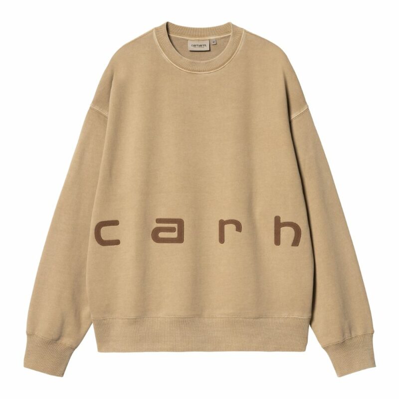 sweatshirt carhartt felt script peanut