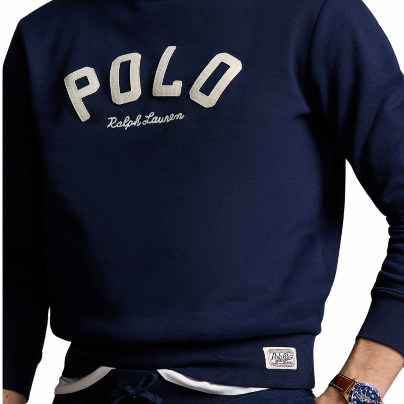 sweat col rond ralph lauren marine