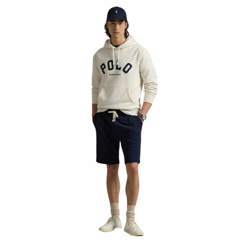 sweatshirt ralph lauren blanc a capuche