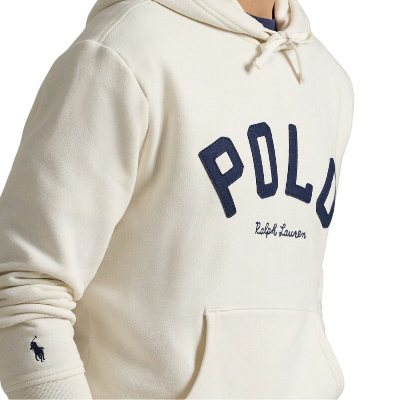 sweat à capuche ralph lauren cream