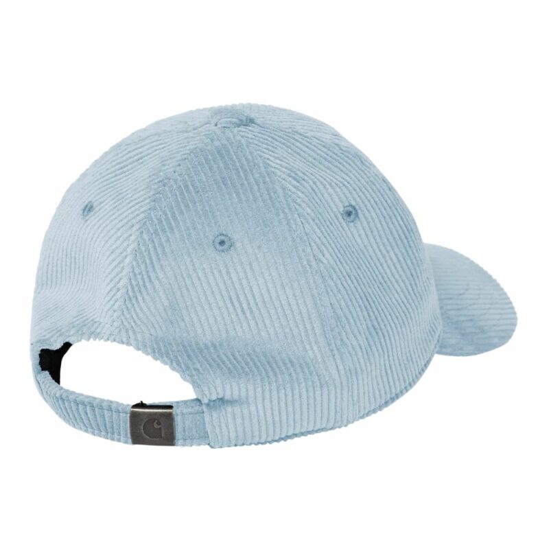 casquette harlem en velours carhartt dusty bleu