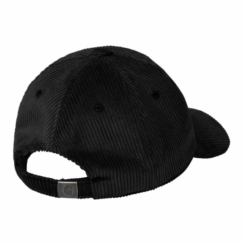 casquette carhartt en velours noir harlem