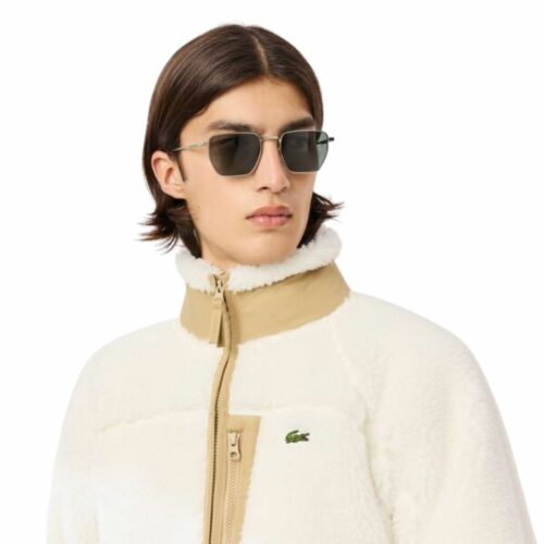 LACOSTE Polaire sherpa zippée farine