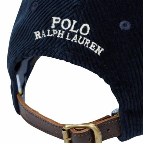 RALPH LAUREN casquette velours navy