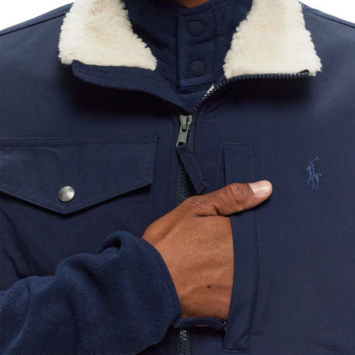 RALPH LAUREN Veste Polaire sans manches navy