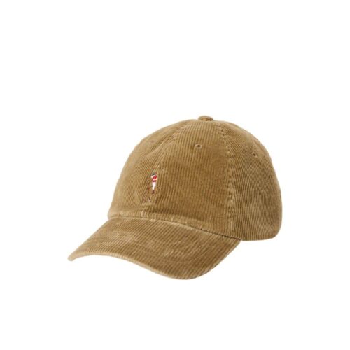 RALPH LAUREN casquette velours tan