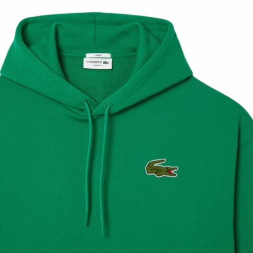 LACOSTE Sweatshirt capuche vert croco XXL