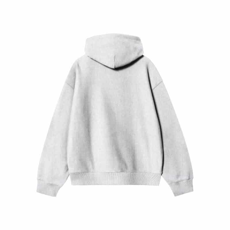 sweat carhartt wip gris à capuche