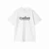 carhartt wip tee label script blanc