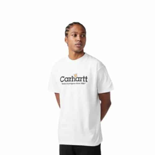 CARHARTT T-shirt Label script white