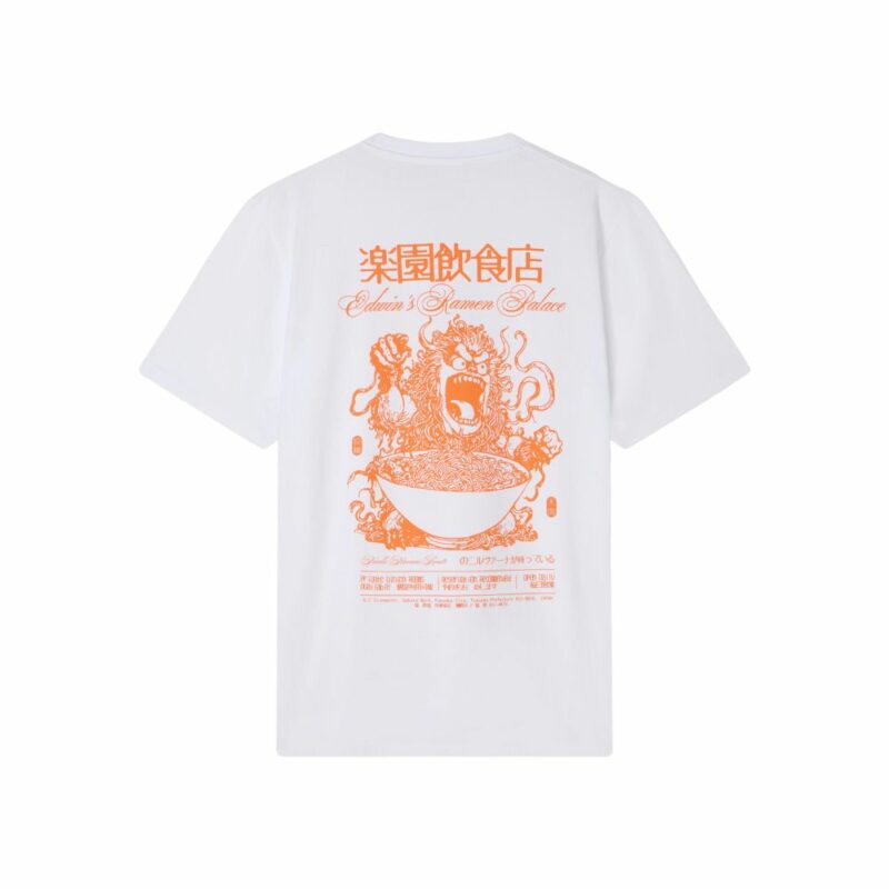 edwin t-shirt ramen blanc t-shirt japonais en coton