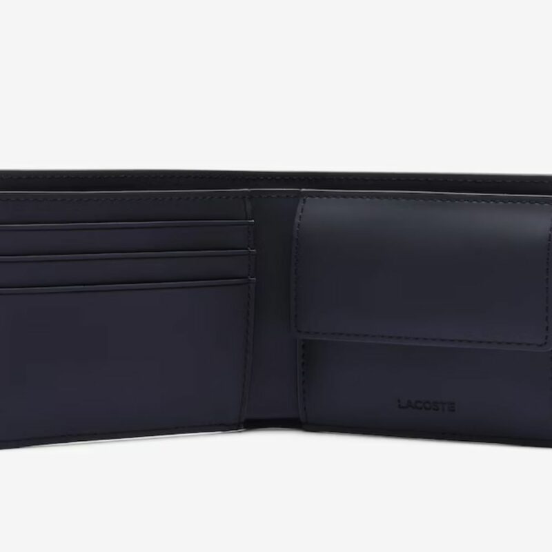 lacoste portefeuille noir gris imprimé
