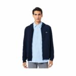 LACOSTE Sweat zippé marine à capuche