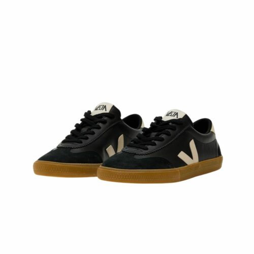 VEJA Volley leather black mixte