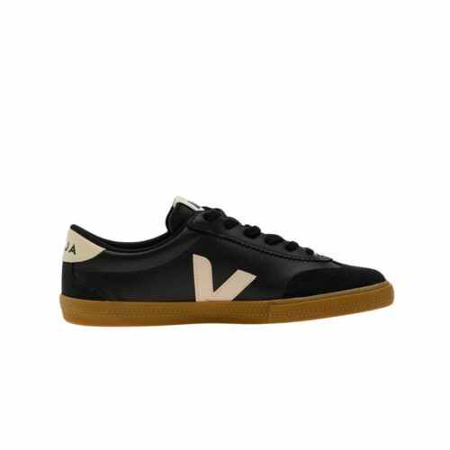 VEJA Volley leather black mixte