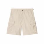 CARHARTT WIP Short Alan cargo naturel coton lin
