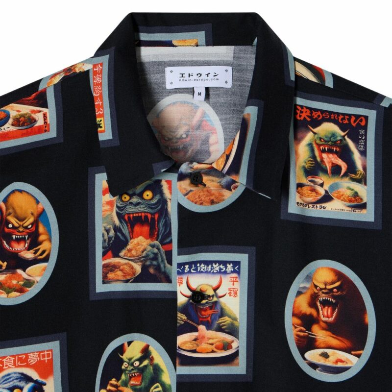 edwin chemise imprimée black