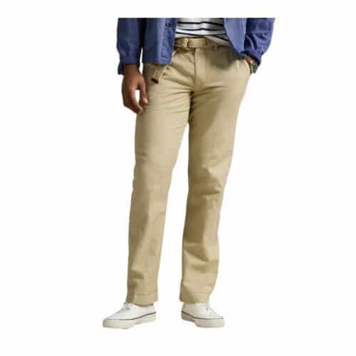 RALPH LAUREN Pantalon lin beige vintage
