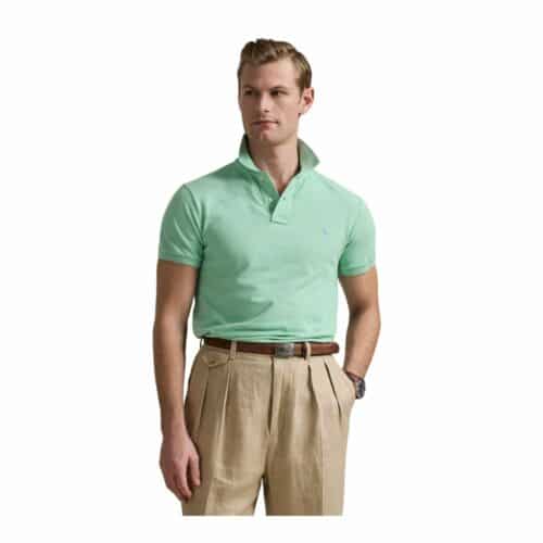 RALPH LAUREN Polo slim aqua