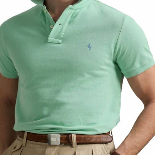 RALPH LAUREN Polo slim aqua