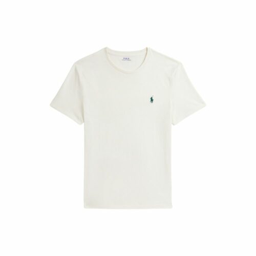 RALPH LAUREN T-Shirt cream col rond