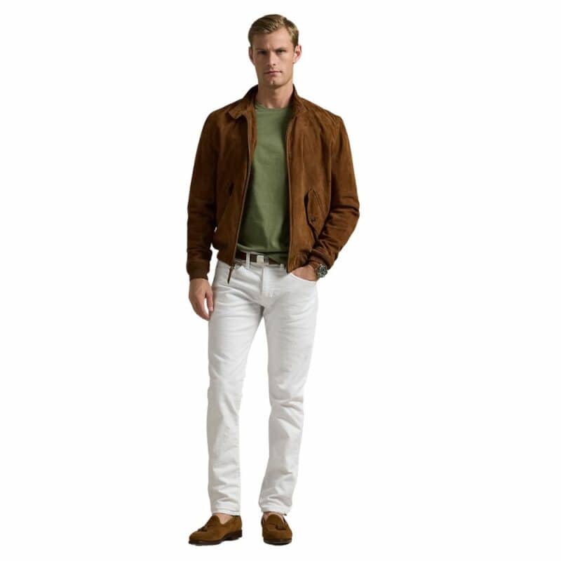 t-shirt kaki ralph lauren en coton