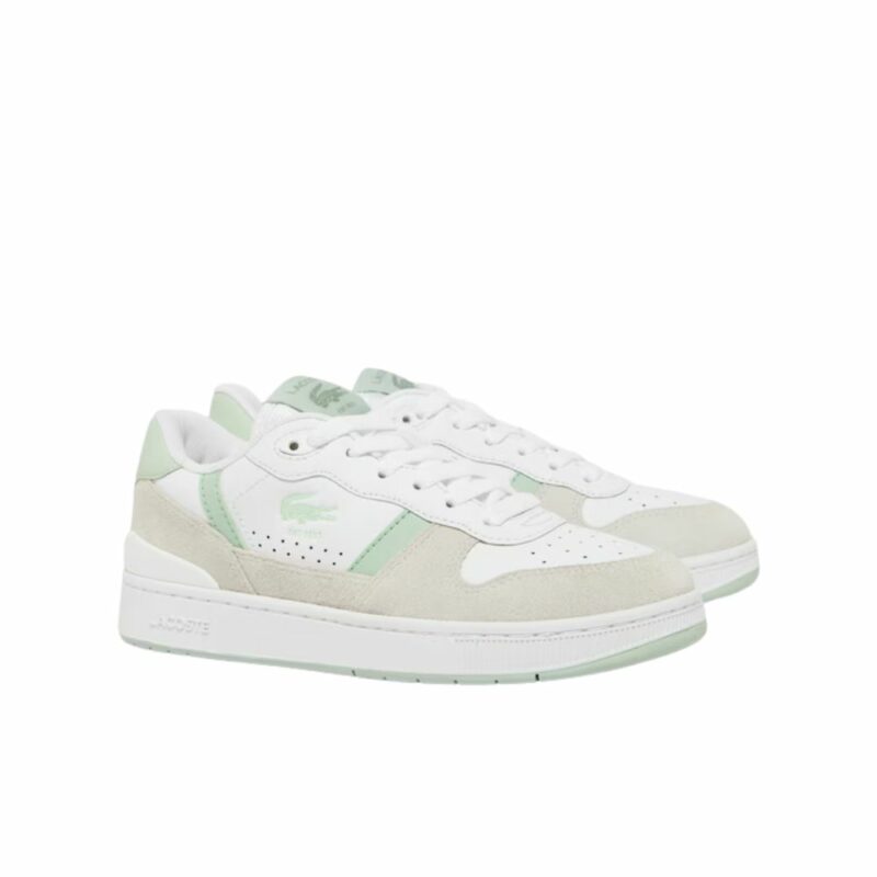 lacoste basket femme t-clip vert
