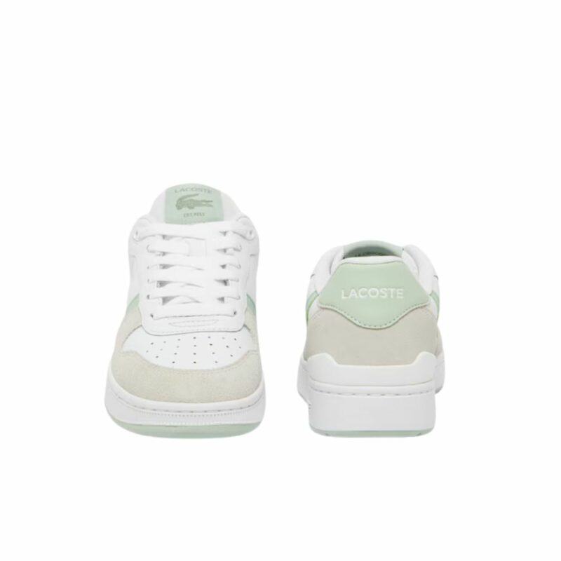 chaussures lacoste femme t-clip vert