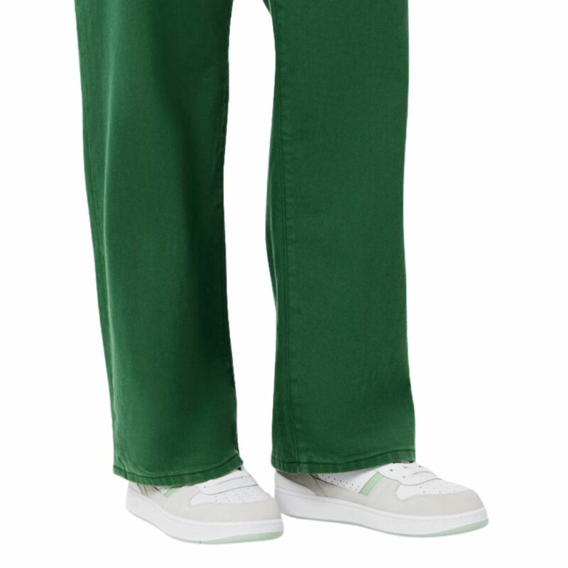 t-clip blanc vert lacoste pour femme