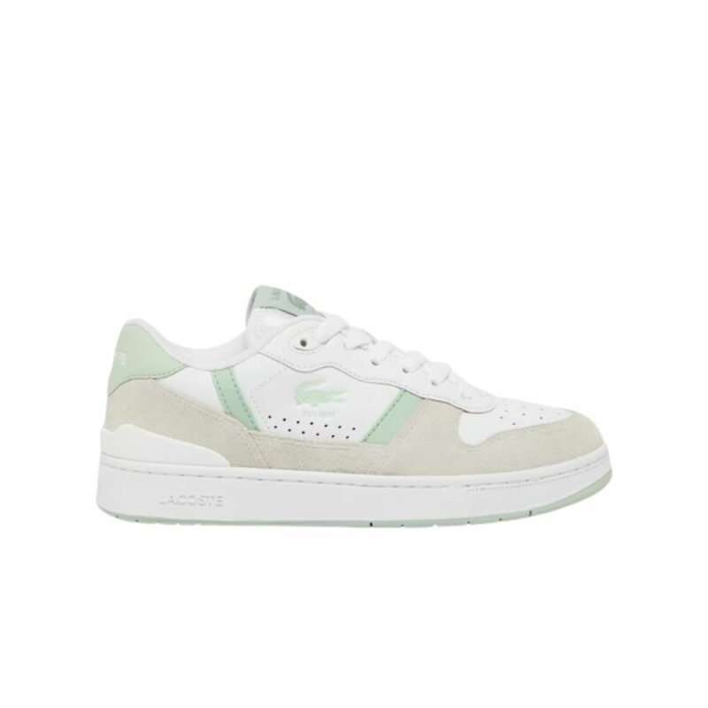 baskets Lacvoste en cuir blanc t-clip femme chez sport aventure à Orange. lacoste t-clip vert