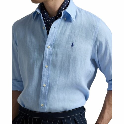 RALPH LAUREN Chemise lin ciel