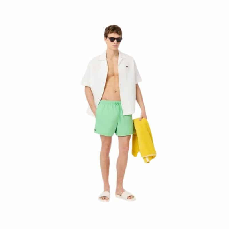 lacoste short de bain uni pour homme