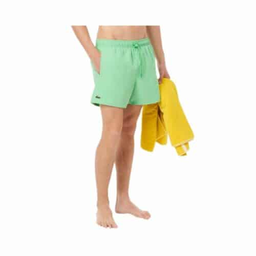 LACOSTE Short de bain vert