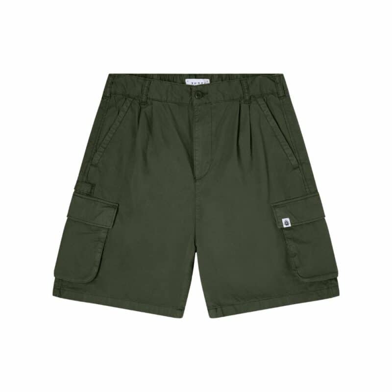 short cargo edwin en coton kaki green
