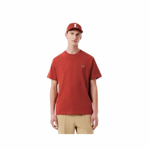 LACOSTE T-shirt coton terracotta