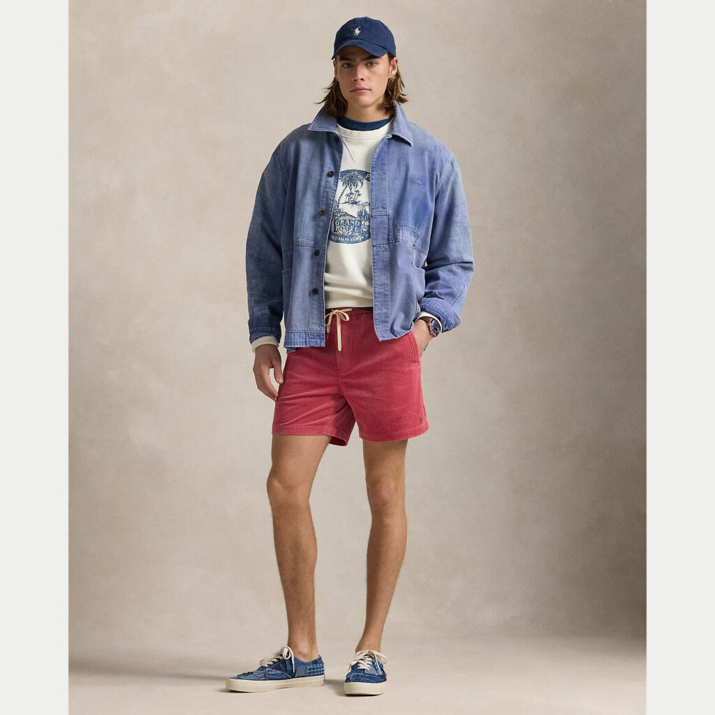 short en velours Ralph LAUREN chez sport aventure à Orange