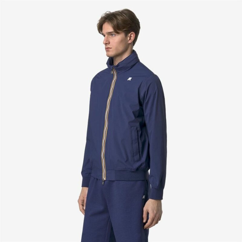 veste k-way doublée jersey de coton homme amaury bleu