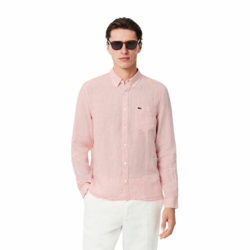 LACOSTE Chemise lin rose