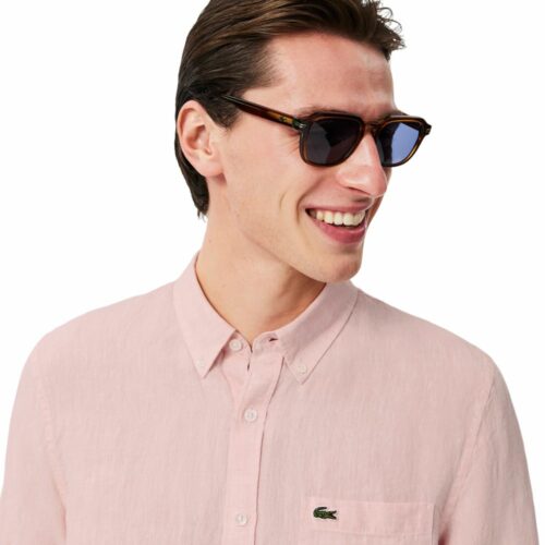 LACOSTE Chemise lin rose