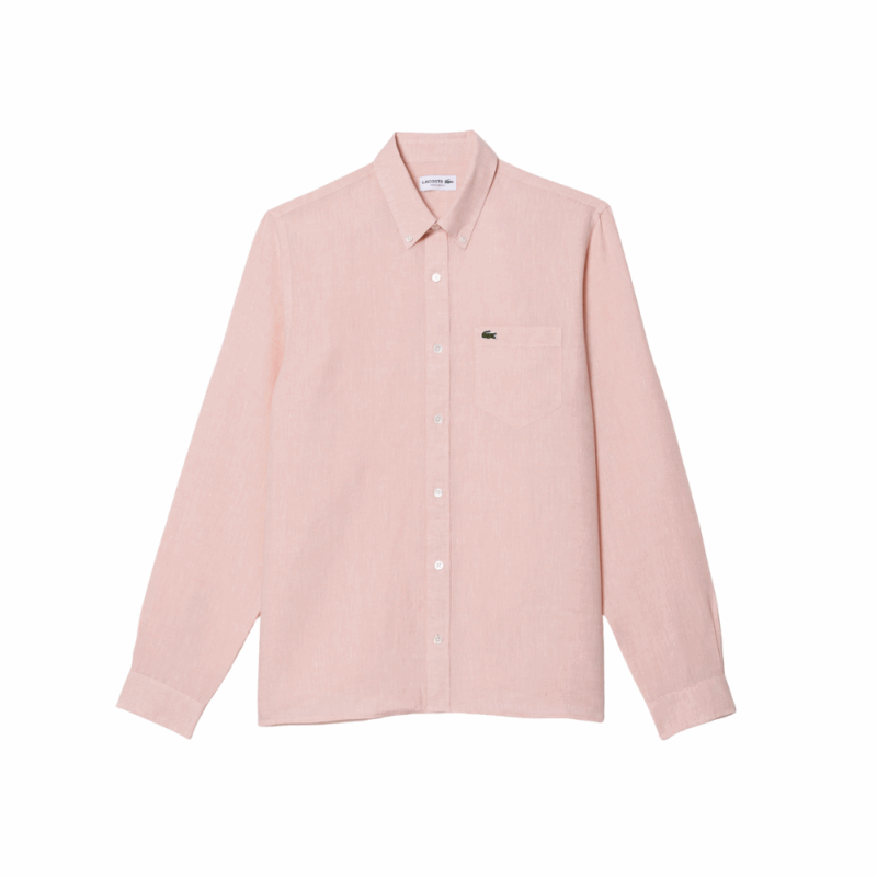lacoste chemise homme manches longues